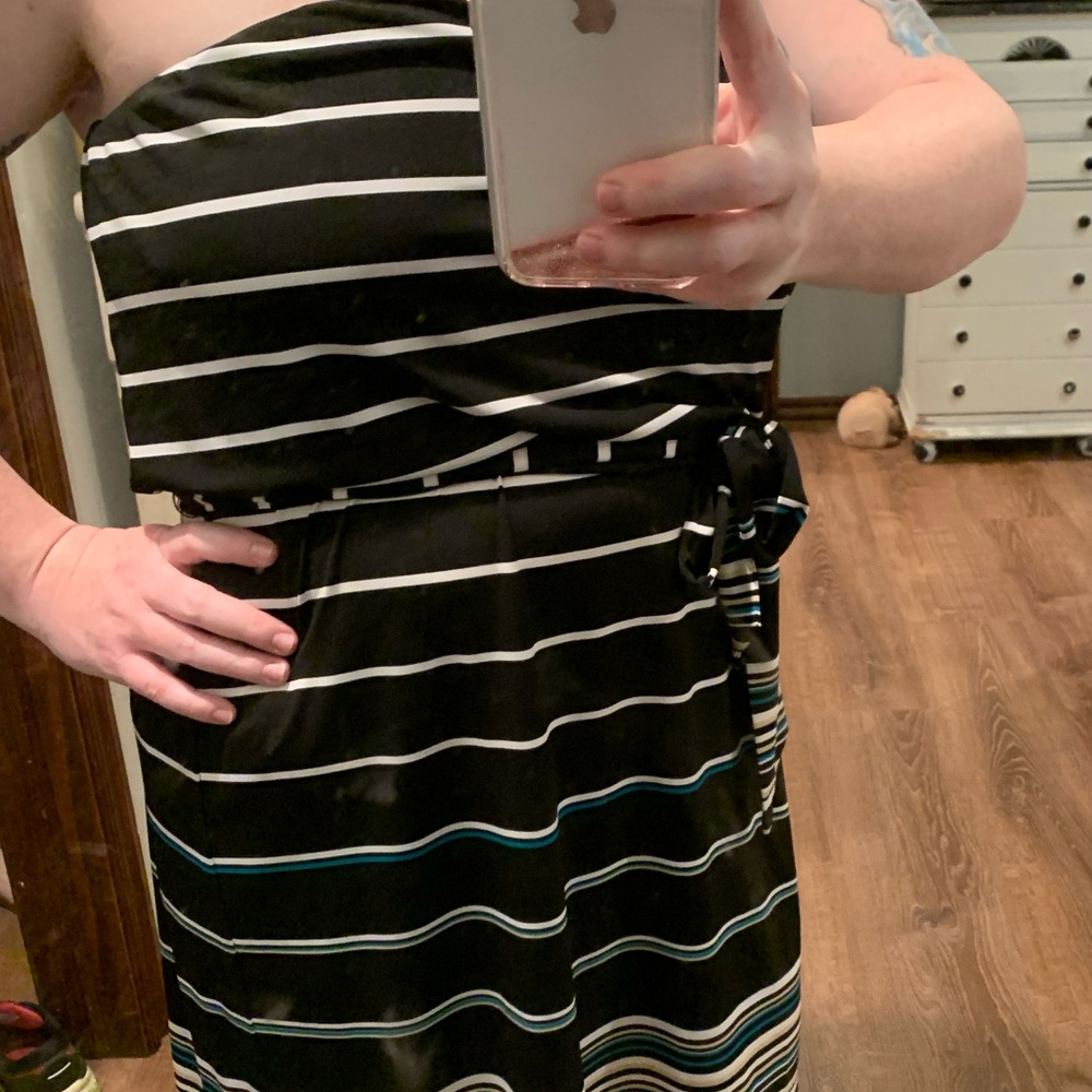 Strapless summer dress